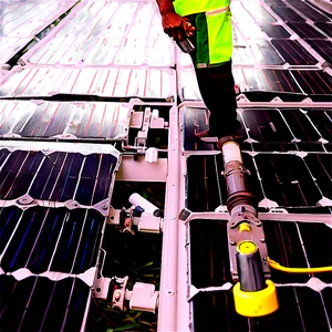 Solar Panel Maintenance PNG Wau PNG