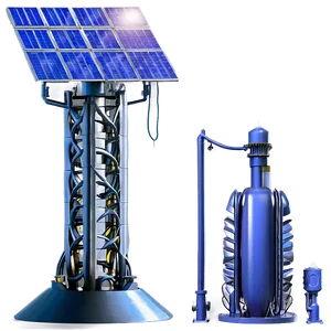 Solar Power Tower PNG 05242024