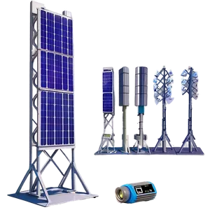 Solar Power Tower PNG Nni