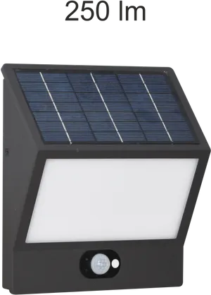 Solar Powered L E D Wall Lightwith Sensor PNG image