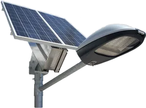 Solar Powered Street Light PNG image