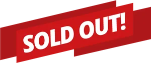 Sold Out Sign Graphic PNG image