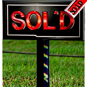 Sold Sign C PNG image