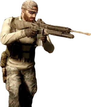 Soldier_ Aiming_ Rifle