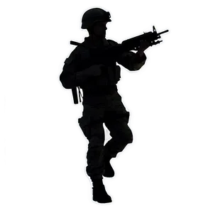 Soldier In Formation Silhouette Png 06272024 PNG image