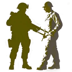 Soldier In Gear Silhouette Png 06272024 PNG image