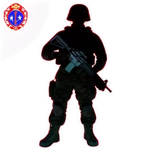 Soldier Silhouette C PNG image