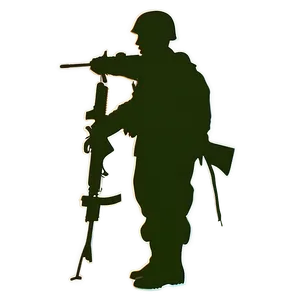 Soldier Silhouettes On Battlefield Png Vrv34 PNG image