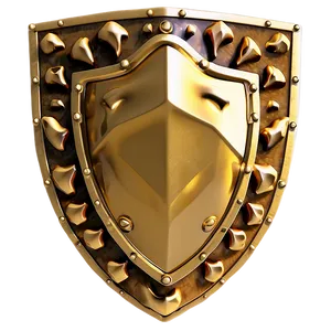 Solid Gold Shield Png 06282024 PNG image