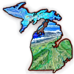 Solid Michigan Framework Png 06262024 PNG image