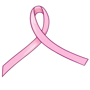 Solid Pink Ribbon Clipart PNG 05252024 PNG