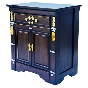 Solid Wood Cabinet PNG 14