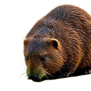 Solitary Beaver Journey Png Qnm PNG image