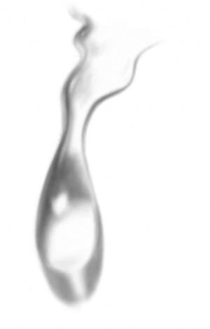 Solitary Tearin Blackand White PNG image