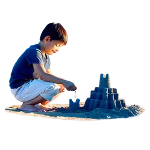 Son Building Sandcastle PNG 06242024 PNG