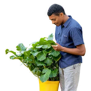 Son Collecting Leaves Png Kkt35 PNG image