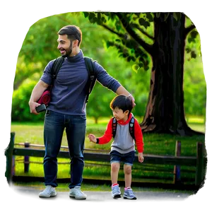 Son Drawing Family Portrait PNG 06242024 PNG