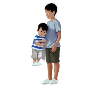 Son Drawing Family Portrait Png Bdx47 PNG image