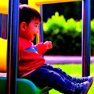 Son Enjoying Playground PNG 06242024
