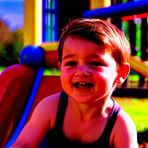 Son Enjoying Playground PNG Qsv PNG