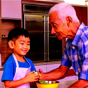 Son Helping In Kitchen PNG Kdb37 PNG