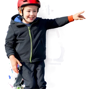 Son Learning To Skate PNG Cea