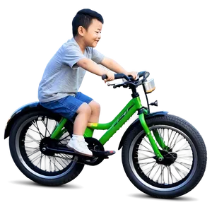 Son Riding Bicycle Png Klf38 PNG image