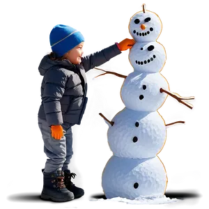 Son's First Snowman Png Dvc PNG image