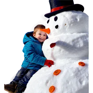 Son's First Snowman Png Vqe PNG image