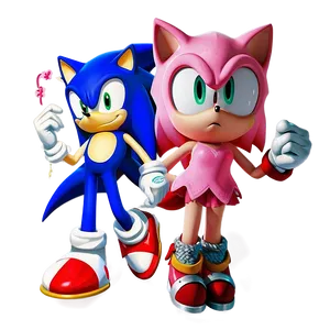 Sonic And Amy Rose PNG Vro