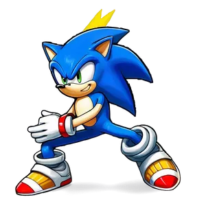 Sonic Battle Stance PNG Oxm PNG