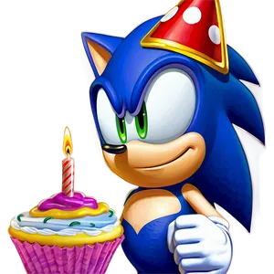 Sonic Birthday Celebration PNG Jnt PNG