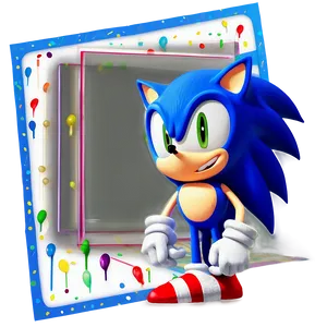 Sonic Birthday Invitation Png Tqj PNG image