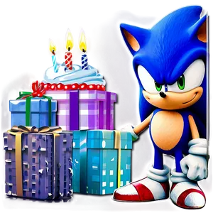 Sonic Birthday Wishes Card Png 87 PNG image