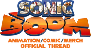 Sonic Boom Animation Comic Merch Thread PNG image