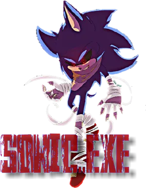 Sonic_ E X E_ Creepy_ Fanart.png PNG image