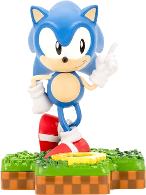 Sonic Figure Pointing Gesture