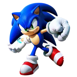 Sonic Running Pose PNG 93