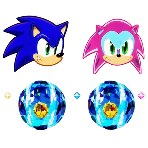 Sonic The Hedgehog Chaos Emeralds PNG Ygt
