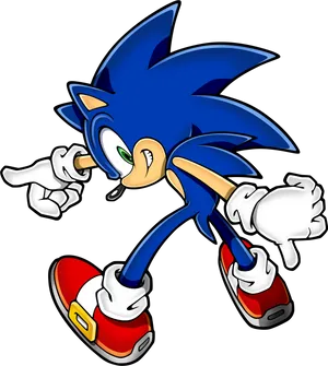 Sonic The Hedgehog Classic Pose PNG image