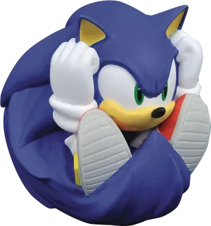 Sonic The Hedgehog Curled Up