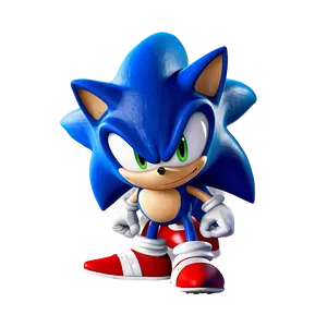 Sonic The Hedgehog Face Close-up PNG 05232024