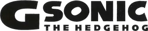 Sonic The Hedgehog Logo Black PNG image