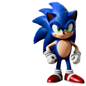 Sonic The Hedgehog Movie Version PNG 05232024