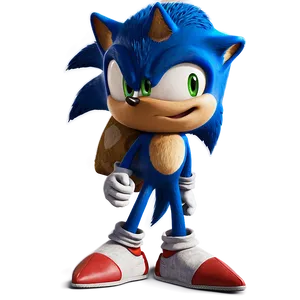 Sonic The Hedgehog Movie Version PNG Dcy