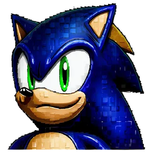 Sonic The Hedgehog Pixel Art PNG 84