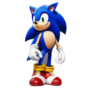 Sonic The Hedgehog Victory Pose PNG Bjl10