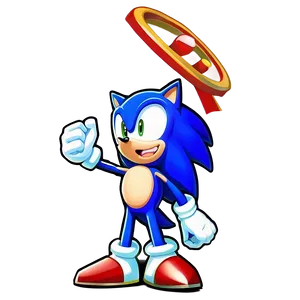 Sonic The Hedgehog Victory Pose PNG Ivs4