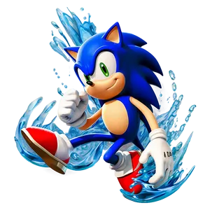 Sonic The Hedgehog Water Run PNG 33