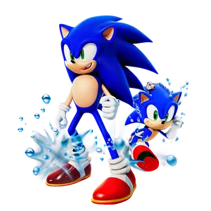 Sonic The Hedgehog Water Run PNG Dly
